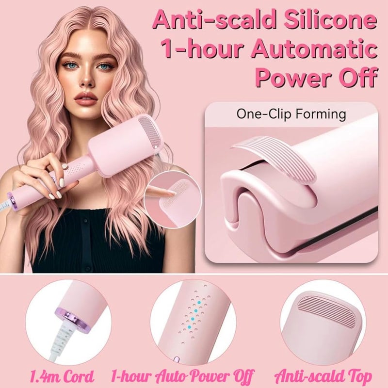 Chikyo Curling Iron Hair Crimper Waver - 3 Barrel Rovy Wave Curling Iron, 1.25 Inch Ionic Beach Waves Curling Wand, Deep Waver Hair Curler Hot Tool with Ceramic for Women, Dual Voltage, Easy to Use - Image 5